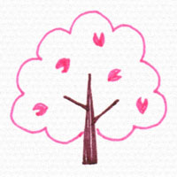 桜の木の描き方